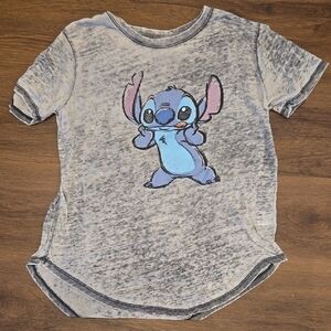 Disney Blue and Gray Stitch Short Sleeve Tee Size M
